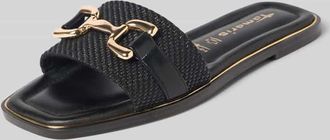 Tamaris Tamaris Pantoletten mit Label-Detail in Black, Gr&ouml;&szlig;e 41