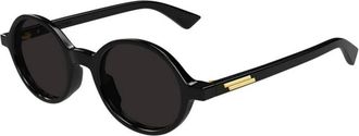 Bottega Veneta Bv 1430S Zonnebrillen - unisex - Zonnebrillen - Zwart - 48 MM - Nylon - Accessoires