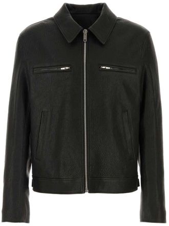 Givenchy zip-pocket leather jacket - Black