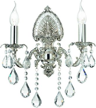 Dmora L&aacute;mpara De Pared Colorno, Plata