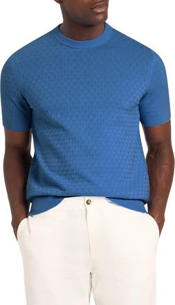Ted Baker Ingvi Cotton & Wool Knit T-Shirt in Blue at Nordstrom, Size 4