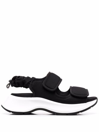 Hogan Sandalen met klittenband - Zwart