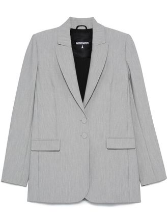 Patrizia Pepe mélange blazer - women - Polyester/Viscose/Elastane/Polyester - 48 - Grey