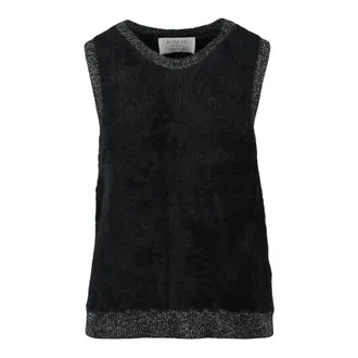 Kaos Kaos, Dames, Truien, Zwart, Maat: XS Viscose