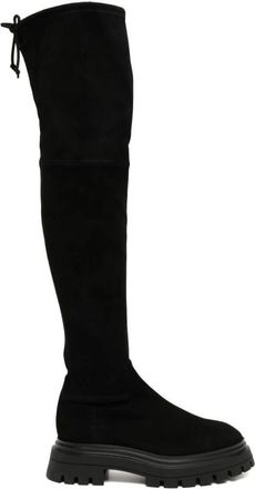 Stuart Weitzman Over-knee Boots - Dames - Over de knie laarzen - Zwart - 39 1/2 EU - Schoenen