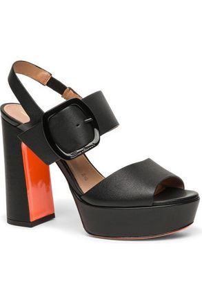 Santoni Womens high-heel sandal in Black at Nordstrom, Size 10.5