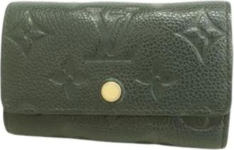 Louis Vuitton Pre-owned Accessories, female, Green, Size: ONE SIZE Pre-owned Canvas Keycase