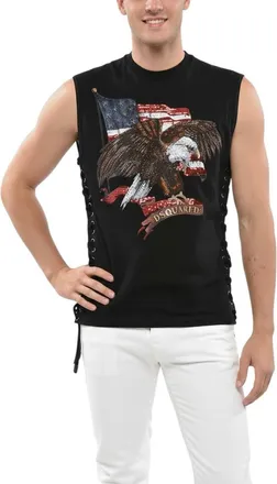 Dsquared2 Black Sleeveless T-Shirt