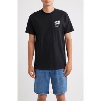 Brixton Rainier Beer Run Graphic T-shirt in Black at Nordstrom, Size Xx-Large