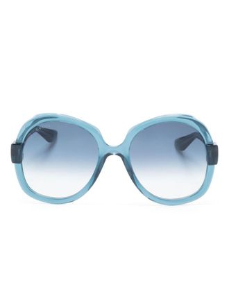 Gucci Occhiali da sole tondi - Blu