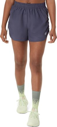 Asics Laufshorts ASICS NAGINO RUN ADJUSTABLE 4IN SHORT, Damen, Gr. XXL, N-Gr, indigo fog, Obermaterial: 100% Polyester, Hosen Laufshorts