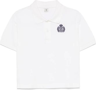 Sporty & Rich Polo con logo - Bianco