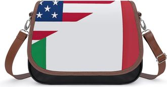 Generic U.S. Italy Flag Small Womens Crossbody Bags Shoulder Handbag with Adjustable Strap for Travel