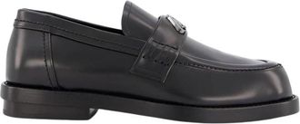 Alexander McQueen Zwarte leren Penny Loafers - Heren - Loafers - Zwart - 40 EU - Leer - Schoenen