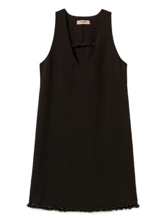 Twinset Short Black Sleeveless Dress