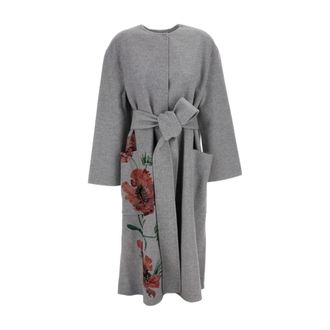 Erdem Mujer, Abrigos, Gris, Talla: S