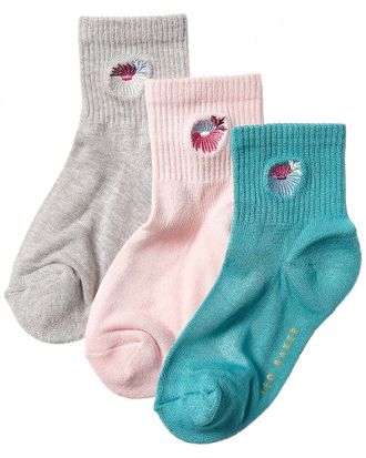 Ted Baker Set Of 3 Quarter Crew Sock