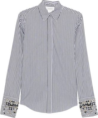 Sportmax Racconto Shirt - Dames - Overhemden - Veelkleurig - XS - Katoen - Overhemden