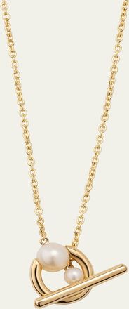 Sophie Bille Brahe 14K Recycled Yellow Gold Claudia Simple Necklace with Freshwater Pearls