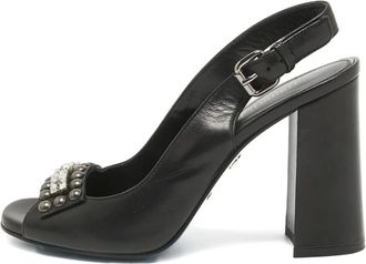 Loriblu Pumps con cinturino posteriore 120mm - Nero