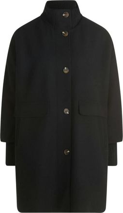 Betty Barclay Single-Breasted Coat - Dames - Mantel - Zwart - XL - Polyester - Jassen