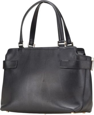 Ferragamo Leather Handbag Shoulder Bag (Pre-Owned)