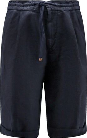 Brunello Cucinelli Linen Shorts-Uomo
