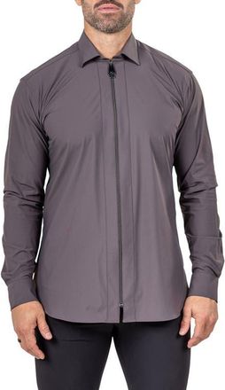 Maceoo Zip Jacket in Brown at Nordstrom, Size 7