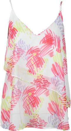 A|X Armani Exchange Polyester Top - Dames - Tops zonder mouwen - Veelkleurig - M - Polyester - Tops