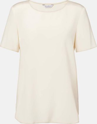 Max Mara T-shirt Aris in misto seta