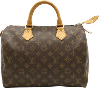 Louis Vuitton Brown Monogram Canvas Speedy 30 (Authentic Pre-Loved)