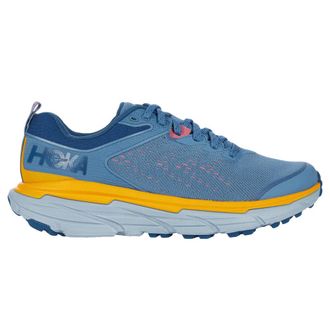 Hoka One One Hoka Challenger ATR 6 Textile Synthetic Womens Lace Up Trainers - Provincial Blue Saffron - Size:UK 6.5