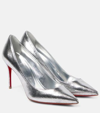 Christian Louboutin Pumps Kate 85 in pelle metallizzata