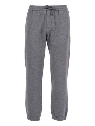 Circolo 1901 cuffed wool track pants - men - Wool/Cotton/Lycra - 48 - Grey