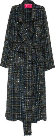 Miau by Clara Rotescu Cappotto con ruches - Blu