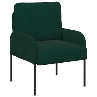 vidaXL Sof&aacute;s Con Coj&iacute;n 55cm Verde Oscuro Madera Contrachapada Vidaxl