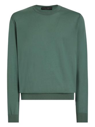 Dolce & Gabbana crew-neck long-sleeve sweater - Green