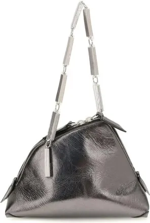 The Attico La Scala Chain Clutch Bag - - Bags - Donna - Grigio - ONE SIZE