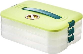 No Brand Caja De Almacenamiento Para Refrigerador Con Tapa, Cajas Para Almacenar Alimentos, Caja Para Almacenar Dumplings, Caja Para Dumplings, Contenedores De