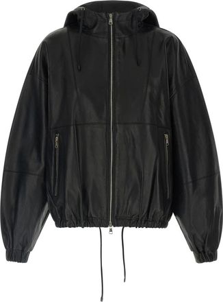 Tela Tanner Jacket - Dames - Leren en Su&egrave;de Jassen - Zwart - S - Leer - Jassen