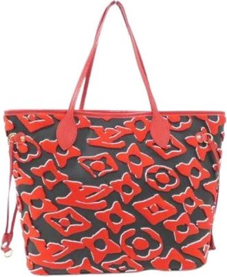 Louis Vuitton Pre-owned LVx UF Monogram Coated Canvas Tote Limited - Dames - Vintage Shopper - Rood - ONE Size - Vintage
