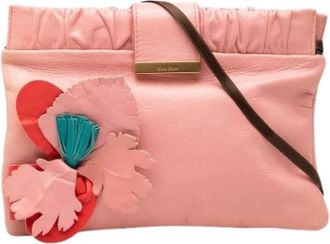 Miu Miu Pre-owned Crossbody Tas - Dames - Vintage Clutch - Roze - ONE Size - Leer - Vintage