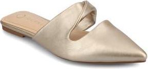 Journee Collection Enniss Flat Mule in Champagne at Nordstrom Rack, Size 8.5