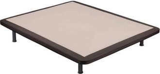 Colchones Aznar Base Tapizada Poli-piel Reforzada 5 Barras Transversales 80x200 Cm - Wengue