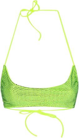 Santa Brands Top bikini Dahlia con decorazione - Verde