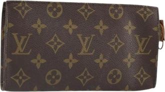 Louis Vuitton Pre-owned Clutches, female, Brown, Size: ONE SIZE Pre-owned Canvas Clutch
