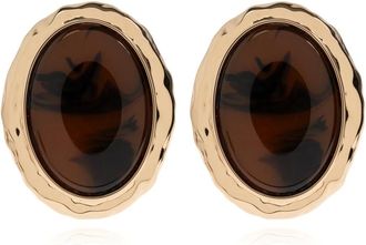 Self Portrait Vintage-Style Earrings - female - Self Portrait - Earrings - Brown - ONE SIZE - Accessories