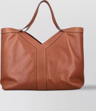 Saint Laurent calf leather oversized tote bag