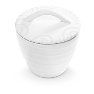 Gmundner Keramik Gmundner Keramik - Gmundner Cer&aacute;mica Azucarero Blanco Flameado Gourmet (&oslash; 9cm)