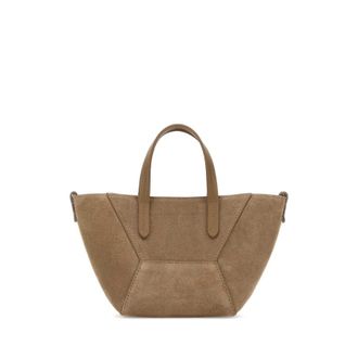 Brunello Cucinelli Biscuit Suede Handbag